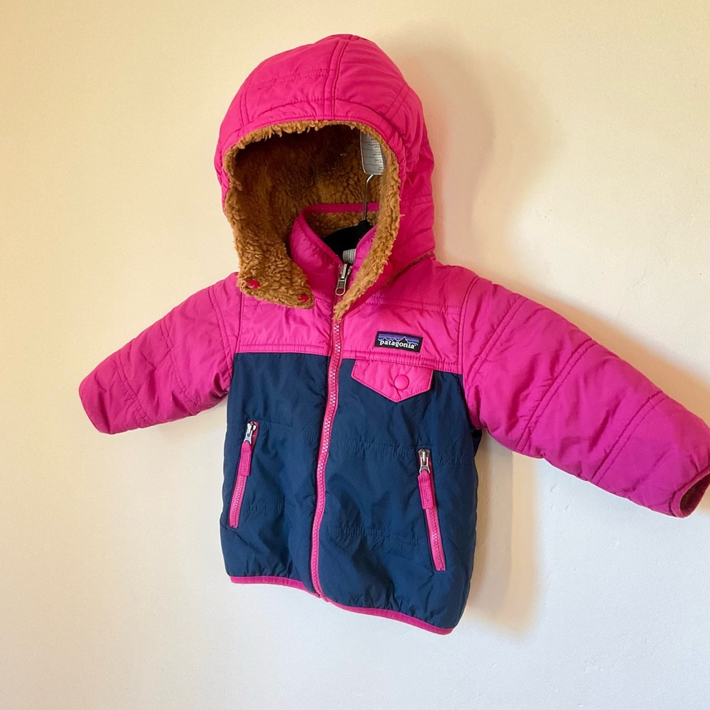 Patagonia Reversible Tribbles Hoody Jacket, Sz 12-18mos